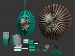 ikea paper decorations Model 3D