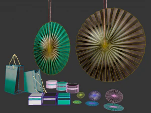 ikea paper decorations 3D Model