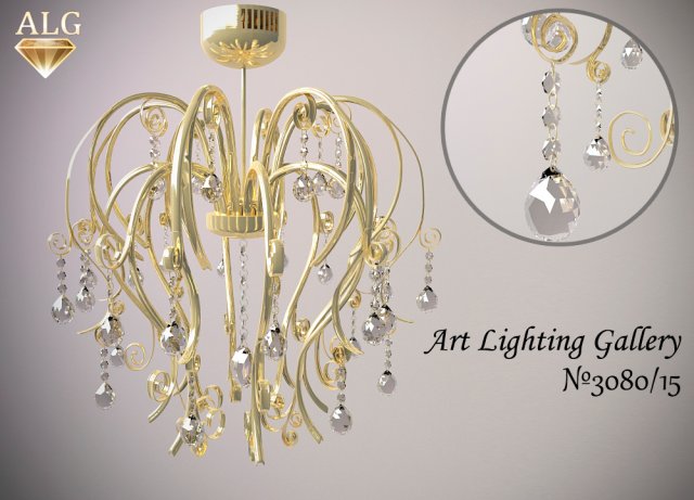 art light gallery 308015 Model 3D .c4d .max .obj .3ds .fbx .stl .blend 