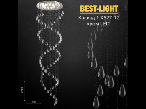 best-light kaskad 1x527-12 chrome led Modelo 3D