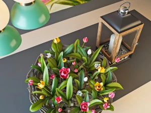 tulip decoration 3D Model
