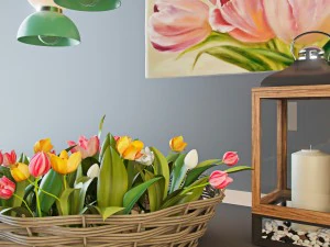tulip decoration 3D Model
