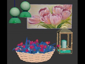 tulip decoration Model 3D