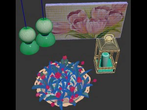tulip decoration 3D Model
