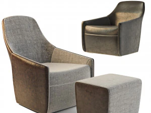 Poltroncina Walter Knoll Foster 520 Modello 3D
