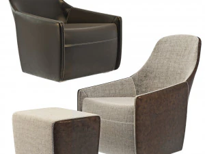 walter knoll foster 520 armchair 3D Model