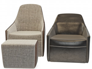 walter knoll foster 520 armchair 3D Model