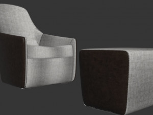 walter knoll foster 520 armchair 3D Model