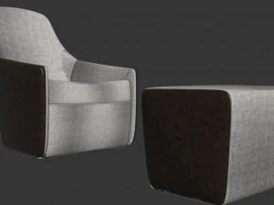 walter knoll foster 520 armchair 3D Model