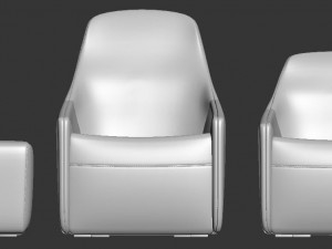 walter knoll foster 520 armchair 3D Model