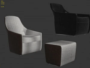 walter knoll foster 520 armchair 3D Model