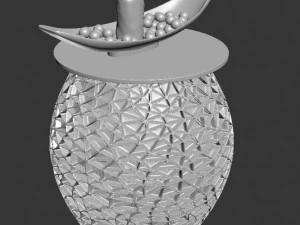 armchair with decor 2 3D Model