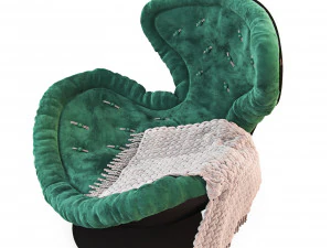 armchair with decor 4 3D Model