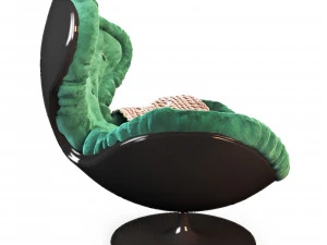 armchair with decor 4 3D Model