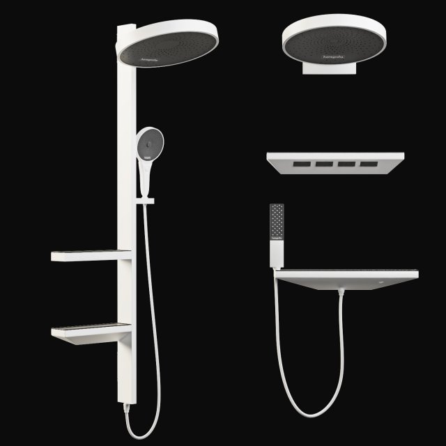 hansgrohe rainfinity 3D-Modell .c4d .max .obj .3ds .fbx .stl .blend 
