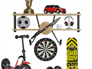 recheio para quarto de menino Modelo 3D