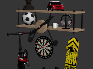 filling for a boys room 3D Модель