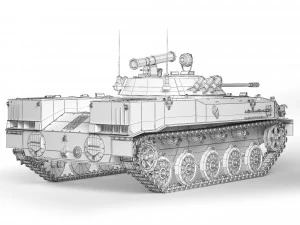 BMD-3 Bakhcha 1990 3D Model