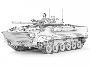 BMP 3 1987 3D Model