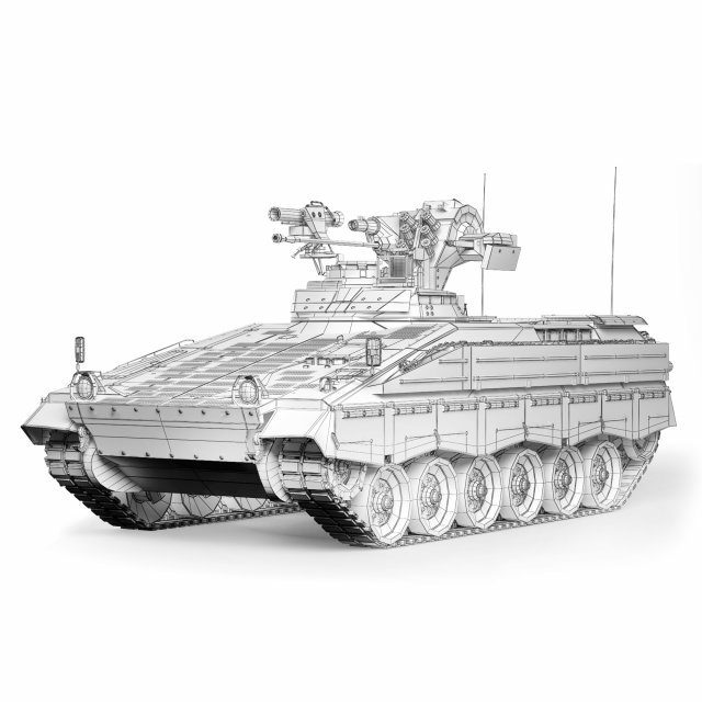 BMP Marder 1A3 1989 3D Model