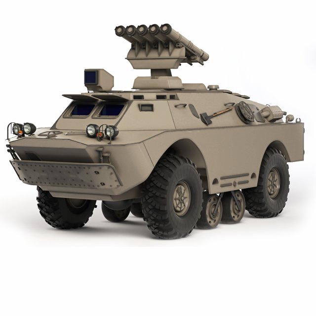 BRDM-2 9P148 Konkurs 1978 Modelo 3D .c4d .max .obj .3ds .fbx .stl .blend 