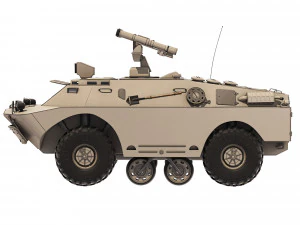 BRDM-2 9P148 Konkurs 1978 3D Model