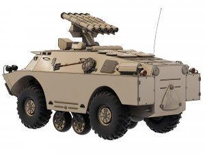 BRDM-2 9P148 Konkurs 1978 3D Model