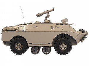 BRDM-2 9P148 Konkurs 1978 Modelo 3D