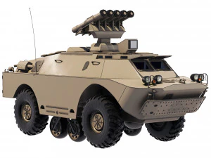 BRDM-2 9P148 Konkurs 1978 3D Model