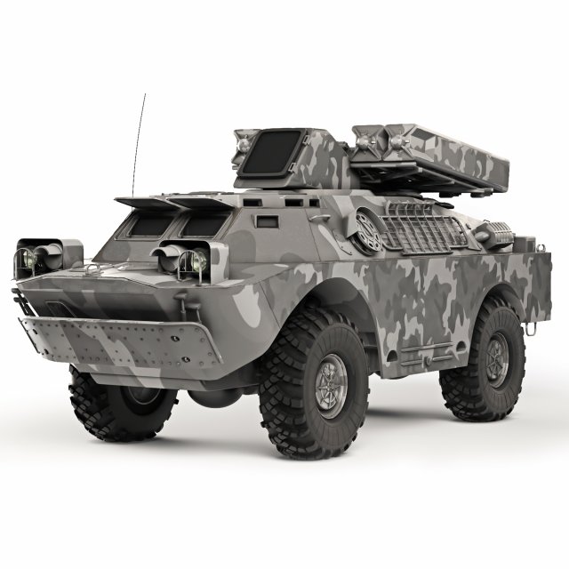 BRDM-2 9K31 Strela-1 1968 3D Model .c4d .max .obj .3ds .fbx .stl .blend 