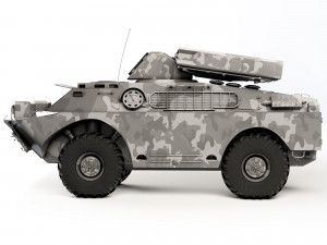 BRDM-2 9K31 Strela-1 1968 3D Model