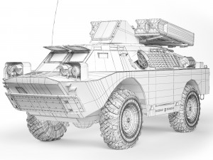 BRDM-2 9K31 Strela-1 1968 3D Model