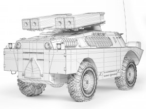 BRDM-2 9K31 Strela-1 1968 3D Model