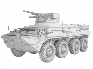 BTR 3E 2002 3D 모델