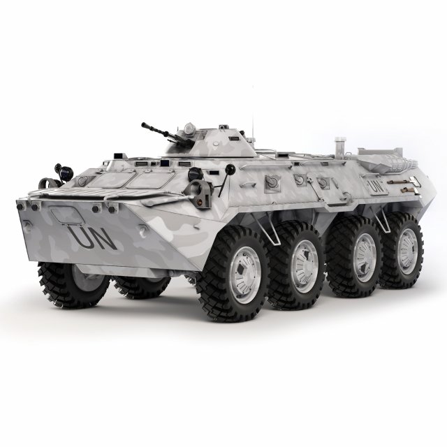 BTR 80 1985 3D Модель .c4d .max .obj .3ds .fbx .stl .blend 
