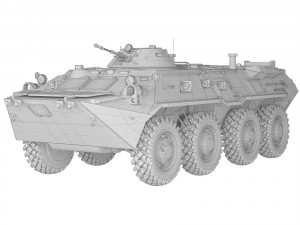 BTR 80 1985 3D Модель