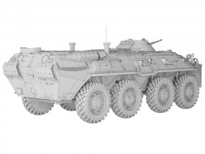 BTR 80 1985 3D Модель