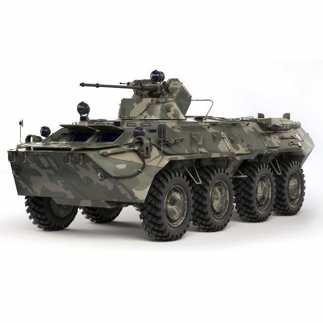 BTR 82-A 2017 Model 3D .c4d .max .obj .3ds .fbx .stl .blend 