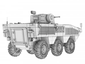 BTR Otaman-3 2019 3D Model