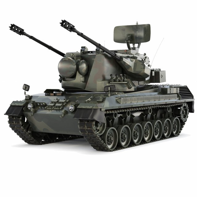 FlakPz 2 Gepard 1A2 2006 3D 모델 .c4d .max .obj .3ds .fbx .stl .blend 