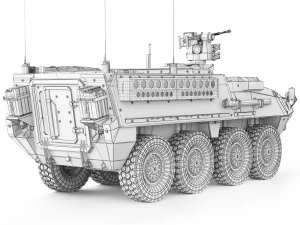 M1126 Stryker 2002 3D Model