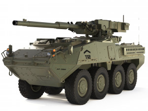 M1128 Stryker MGS 2003 3D Модель
