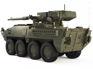M1128 Stryker MGS 2003 3D 模型