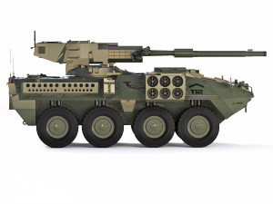 M1128 Stryker MGS 2003 3D 模型