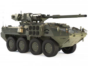 M1128 Stryker MGS 2003 3D Model
