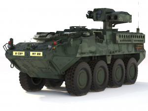 M1134 ATGM Stryker 2008 3D Модель
