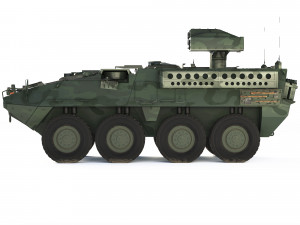 M1134 ATGM Stryker 2008 3D 模型