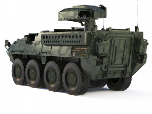 M1134 ATGM Stryker 2008 3D 模型