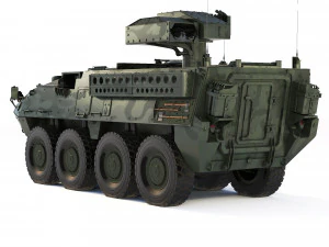 M1134 ATGM Stryker 2008 3D Model