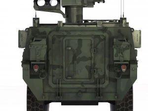M1134 ATGM Stryker 2008 3D Model